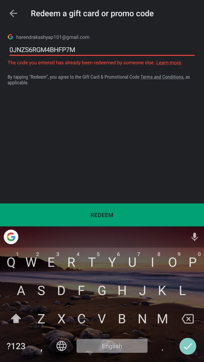 HK_Harendra_'s tweet photo. @PhonePeSupport Hlo sir/ma'am, i have purchased a digital play gift card vouncher from your app, but when i redeemed it, it said please try another code on the day of purchase. I have complaint about it also on your help desk but nothing happend. But today it is showing this. https://t.co/TMjkUgILcz