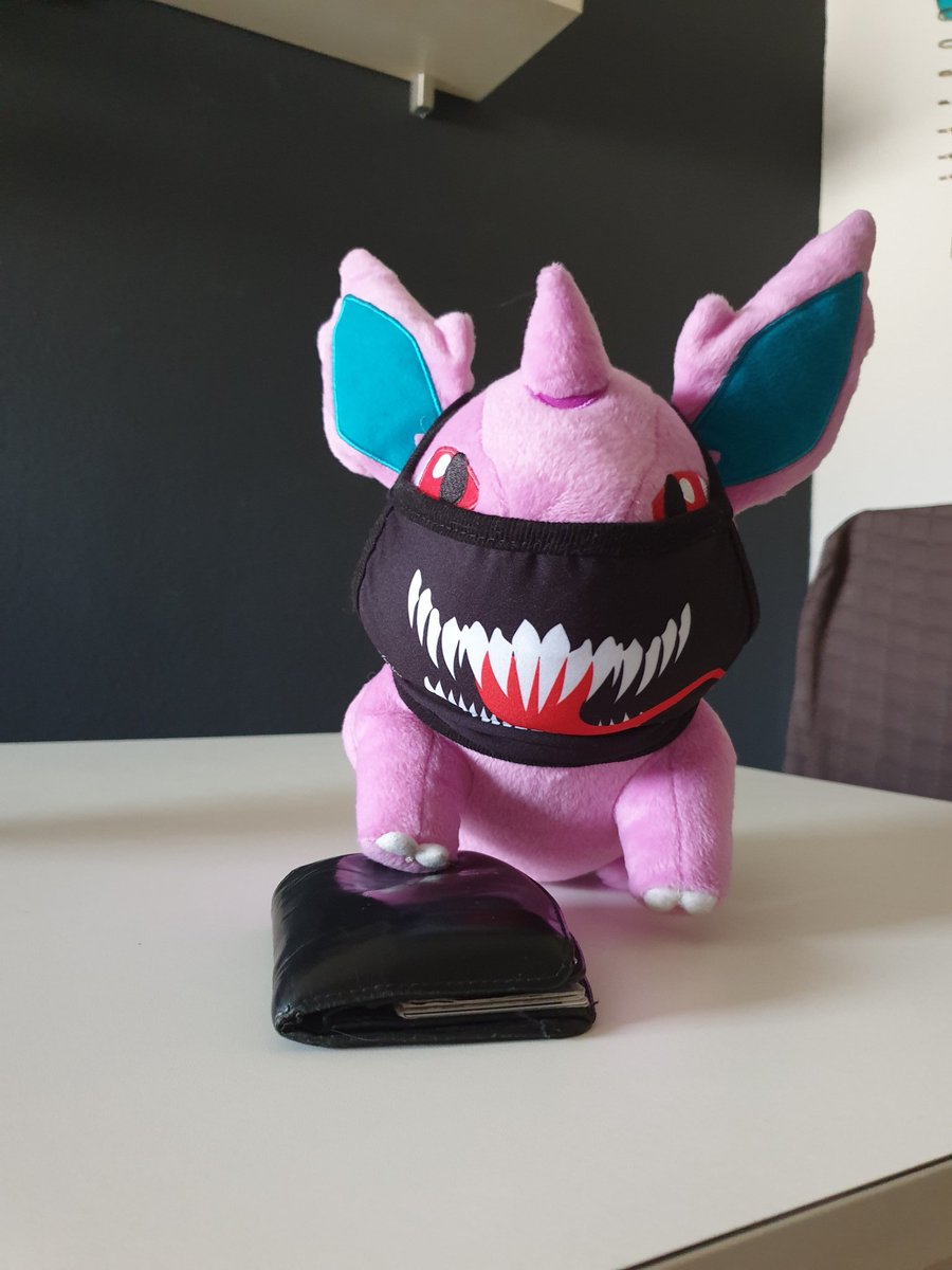 ExperienceNido's tweet photo. I'm going outside for Chips and Soda.
I think this mask suits me. 
Have a nice #weekend and #StaySafe. 
#Pokemon #masks https://t.co/JHtLBkCsFd