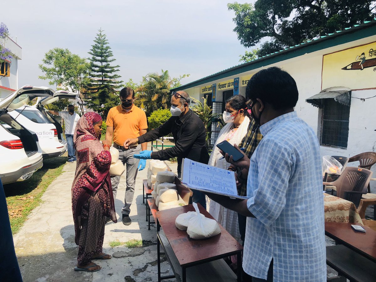 Our Covid19 humanitarian efforts entered in 6-week with supply of groceries to families of 60 children of Govt. Primary School. Need is grave and time is ruining out so support us at lnkd.in/ezES52y #covid19pandemic #charitnation #nitiaayog  #pmoindia @amitsachdevaa