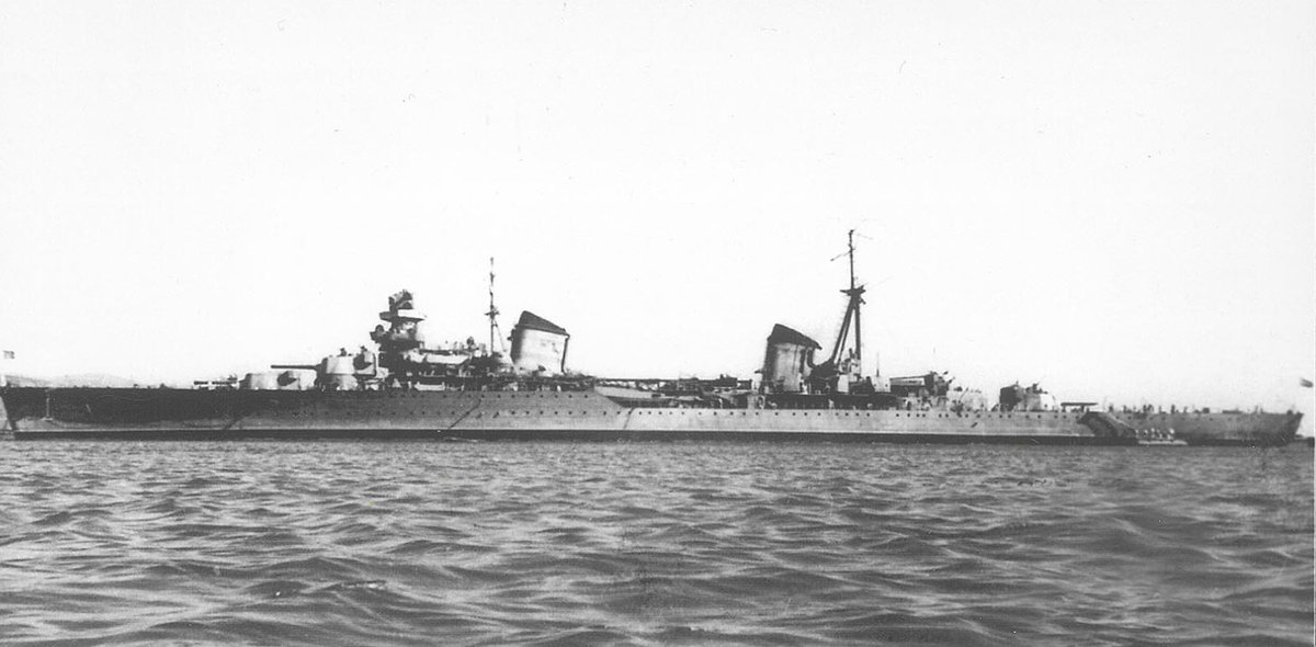 The Molotov was part of the Black Sea fleet and saw plenty of action in the deadliest Soviet naval theater. She was almost sunk by a German torpedo in 1943, losing most of its stern. But, importantly for me, she took part in the famous Malaya Zemlya marine landing in Jan of '43.