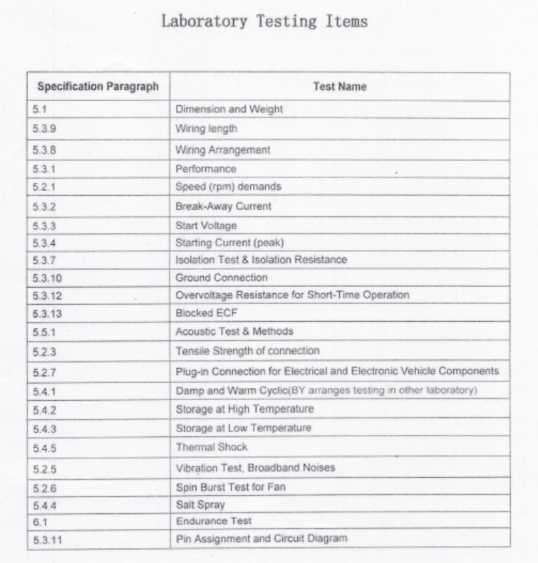 Baiyue is proud to announce that Bosch entrusted the Laboratory of Shenzhen Baiyue Automotive Technology Co., Ltd. to conduct laboratory testing for Bosch in accordance with Bosch specifications and issue test reports to Bosch. The testing items are as attachment