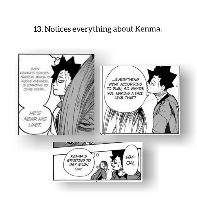 Putting this together bc it's all about Kuroo just looking out for Kenma. 