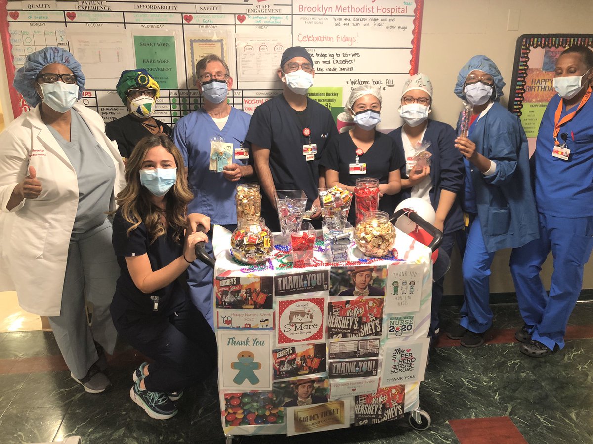Nurses week continues !! Today we celebrated with the #CandyConfidential ! Special thanks to <a href="/Hersheys/">HERSHEY'S</a> for the chocolate donation !! #NYPHero #NursesWeek2020 #CandyCart <a href="/ErnestoPMir/">Ernesto Perez-Mir</a> <a href="/AishaD_Miller/">Aisha Miller</a> <a href="/nypbmh_r3/">NYPBMH_R4</a>