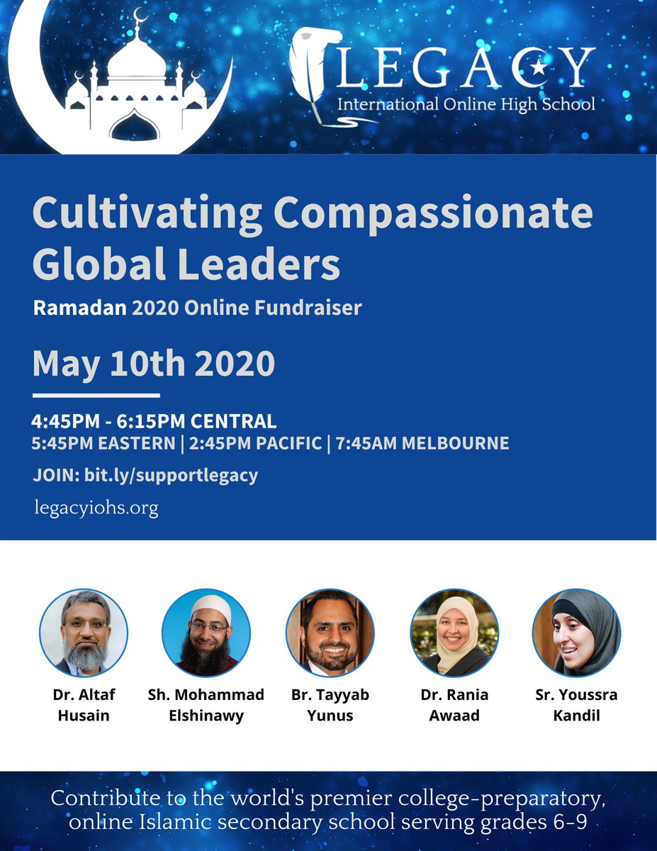 legacyintonline's tweet photo. We are honored to have Dr. Rania Awaad joining this amazing group of speakers to support Legacy!
#supportlegacy https://t.co/Do0FjKgfoj