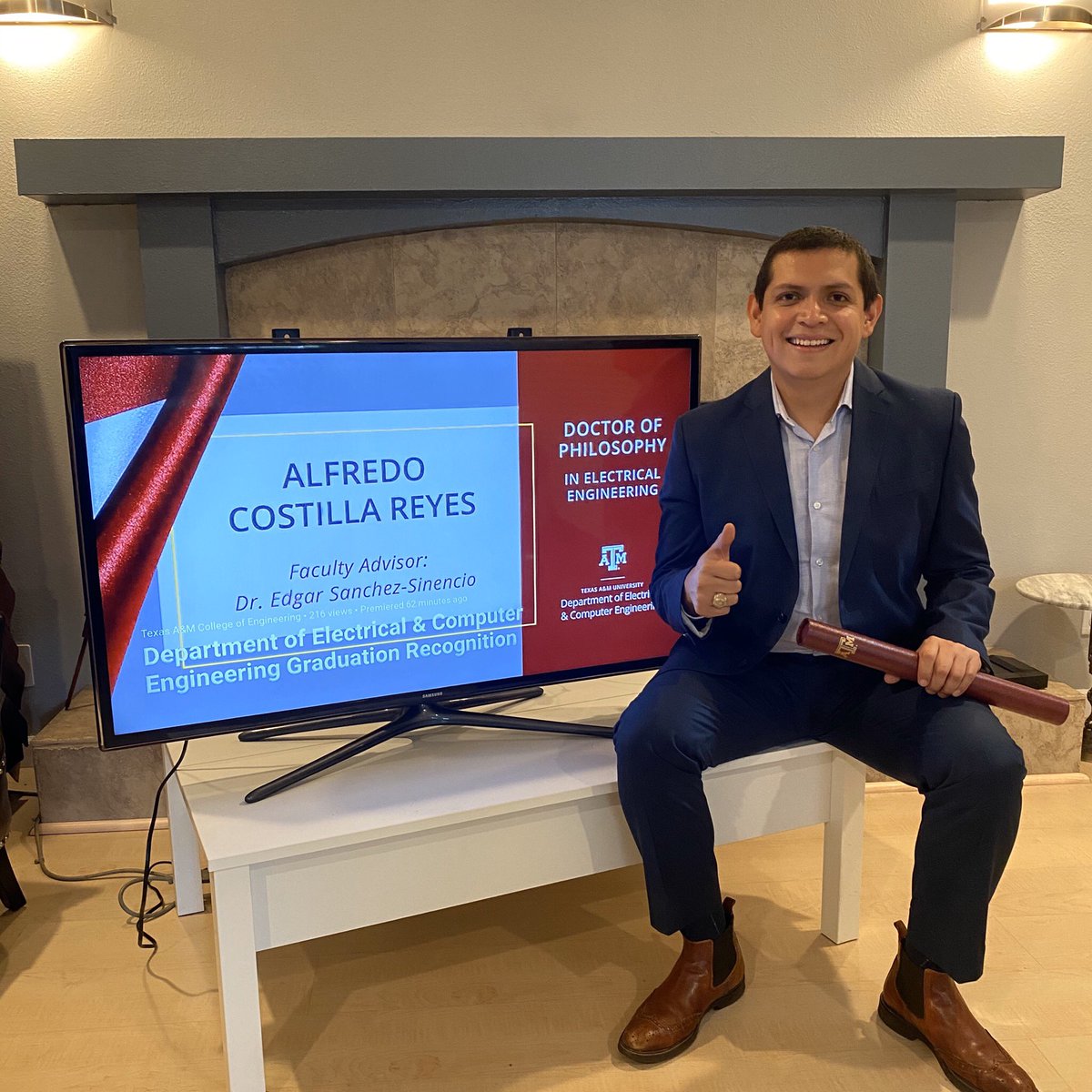 Just graduated with a PhD in Electrical Engineering from <a href="/TAMU/">Texas A&M University</a> !!!