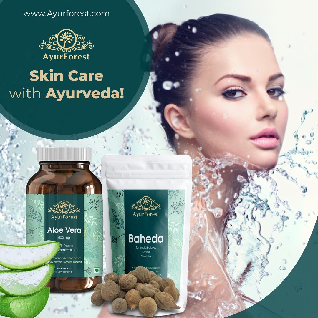 Ayur_Forest's tweet photo. To enjoy flawless #skin adopt #ayurveda! It has all the #natural elements to #care and pamper your skin!

For more details visit: https://t.co/ItQGV6dDwQ

#AyurForest #AloeVera #Aloe #Baheda #Digestion #skincare #Health #Immunity #Health #Ayurvedic #Herbal #Remedies #Amazon #USA https://t.co/cDgfoaumiP