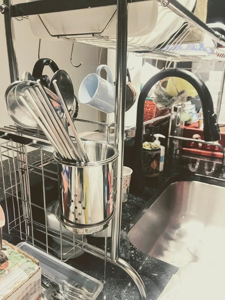 GSlife_official's tweet photo. "I love this dish rack. It saves so much space around the sink! It also makes it easier to move around and do things in the kitchen. This was a good choice!" By Jay Jay
🛒 https://t.co/5fUEGVkjCn https://t.co/BnyHx6f0xm