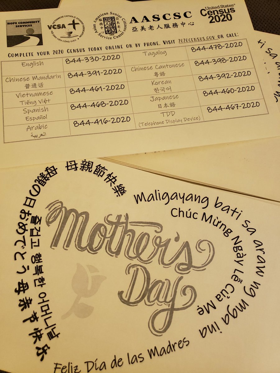 AASCSC1's tweet photo. Remember to celebrate your mom this Sunday! We have 20 volunteers delivering 300 💐 to our seniors* this Sat. #InThisTogether #AASCSC1 #GiveUsHopeOC #OperationBeKind #APAHM #GiveInMay #2020Census *3 low-income apt complexes in HTC tracts in @CityofSantaAna. https://t.co/9qT027aSWl