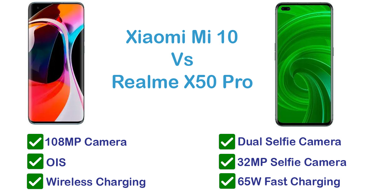 technobrainer's tweet photo. #Mi10 vs #realmex50pro : Both Smartphones offer 90 Hz Display and is powered by Snapdragon 865 Processor.

While Mi10 has edge over Rear Camera, X50 Pro has an edge in Selfie camera and offers 65 W Charging

Visit for more details

https://t.co/KCHzyaVqwo https://t.co/D82vJD4KI1