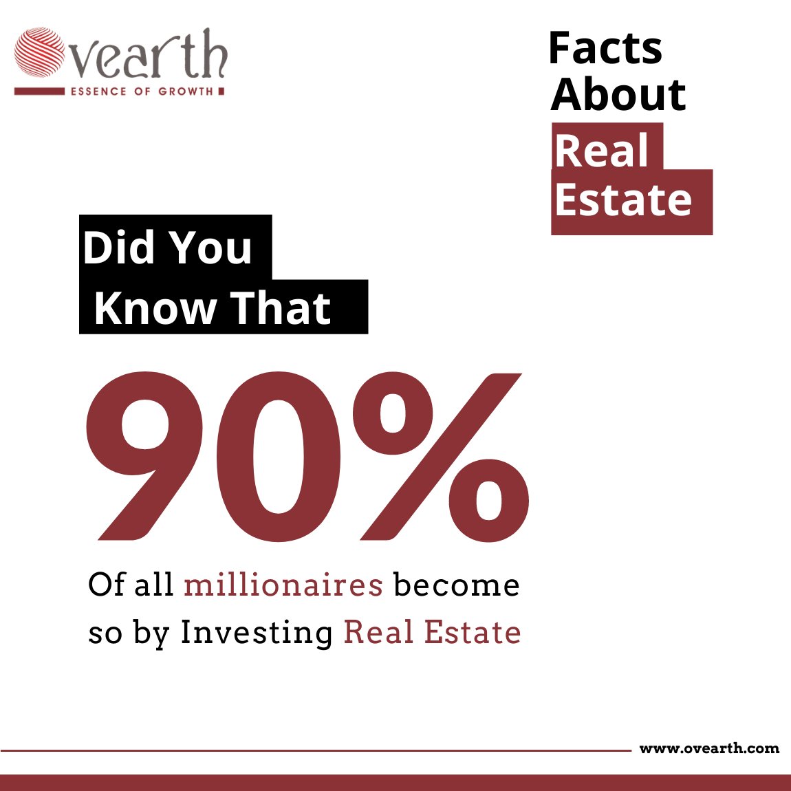Ovearth1's tweet photo. Did you know that 90% of all millionaires become so by Investing Real Estate?

#CommercialRealeState #RetailEstate #HighStreetRetail #CommericalSpace #RealeStateCompany #LuxuryRetail #Ovearth https://t.co/7wUZK2NuJN
