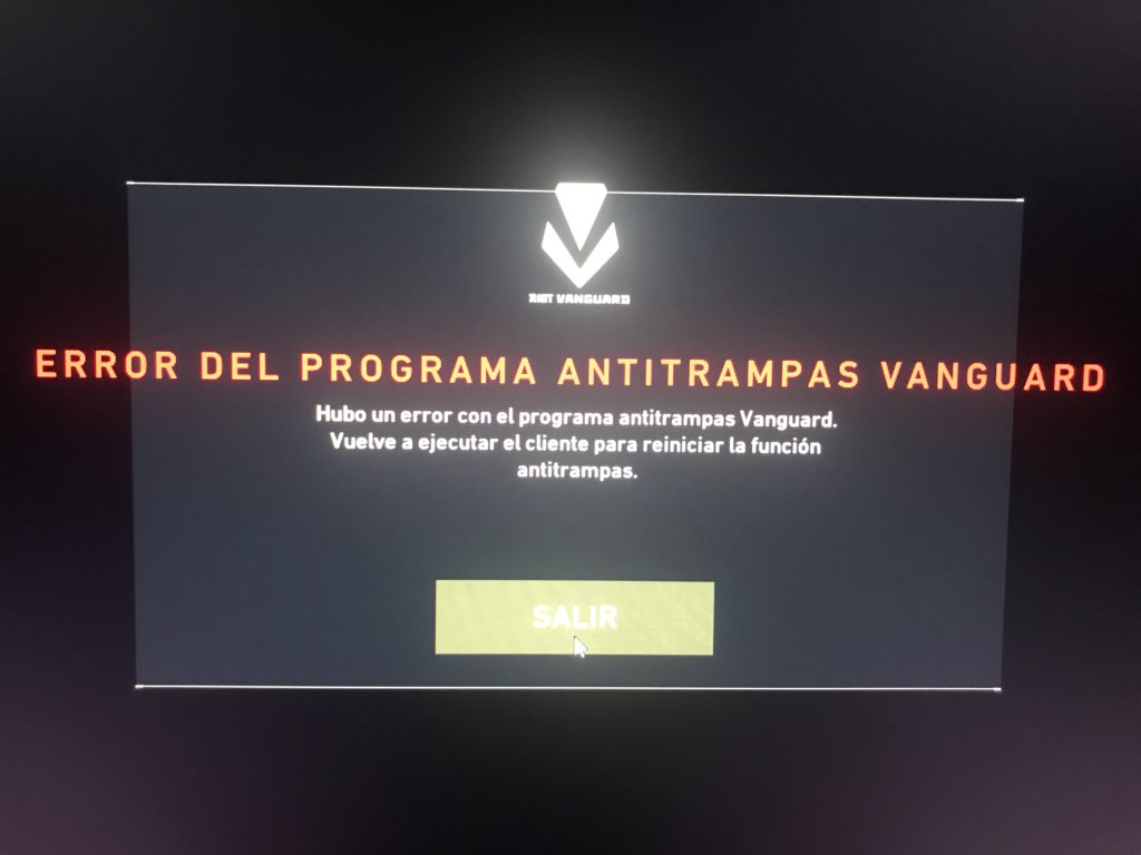 juanitoxHD's tweet photo. @RiotEzkiimo Hola sabes me meto a una partida pero luego de 5 min jugando se me cierra el juego lo vuelvo a abrir y me meto a jugar y  otra vez se cierra y me aparece eso en la pantalla. Tiene alguna solucion ?? https://t.co/GRGsOPEYAC