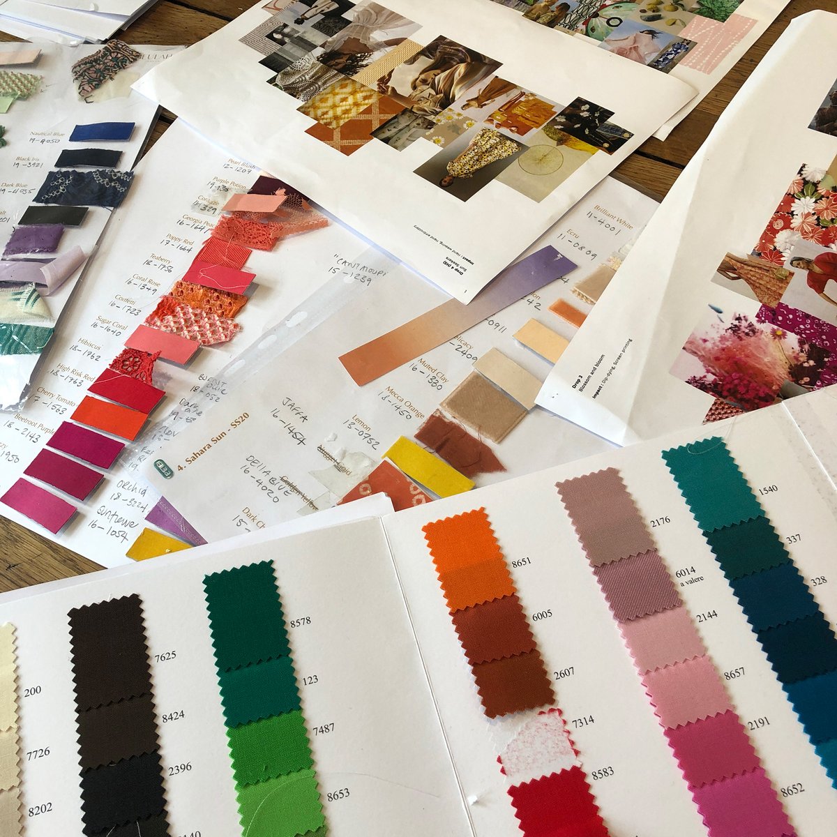 Mood board, colours and inspiration for our Summer 2020 collection. Our Summer collection is now available to shop online at beulahlondon.com #ethicalfashion #summer2020