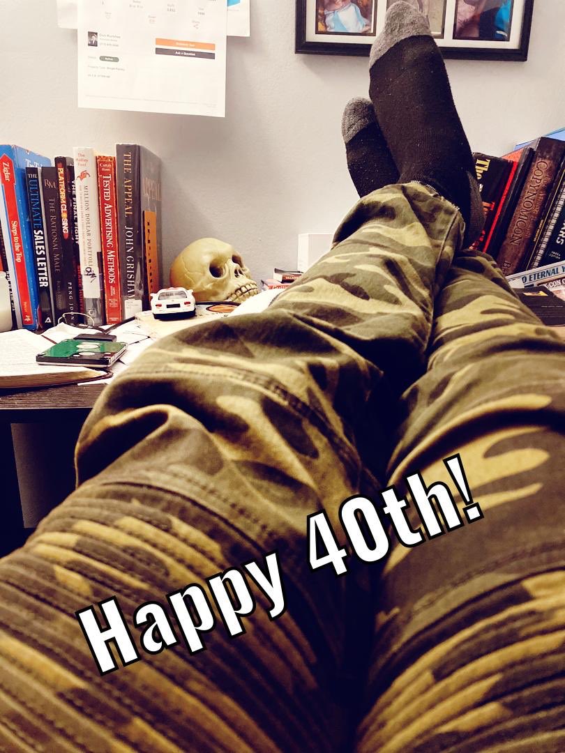 ReignInINDY's tweet image. Yup. We forty now. Happy Birthday to me.