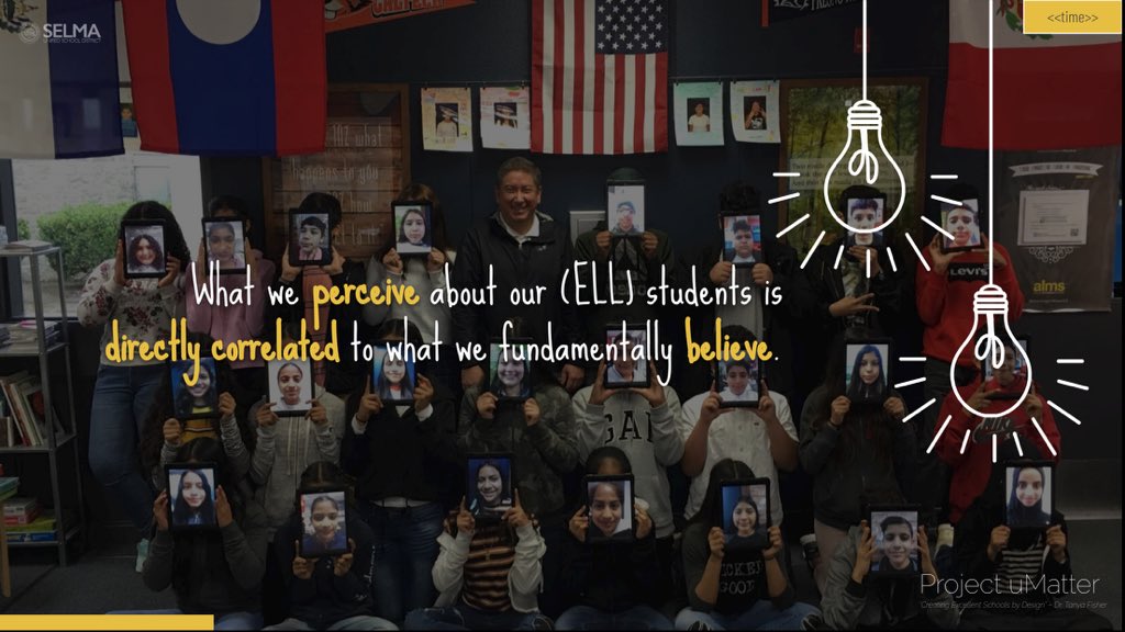 efraintovarjr's tweet photo. What we perceive about our (ELL) students is directly correlated to what we fundamentally believe. #ELLsCAN #ELLsMATTER #ProjectUMatter https://t.co/vdRdaceOJ7