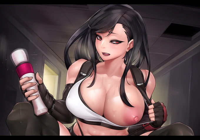 [R-18] Tifa A #筋肉娘 #おっぱい #ティファ #ティファ・ロックハート #FF7 #オナニー  