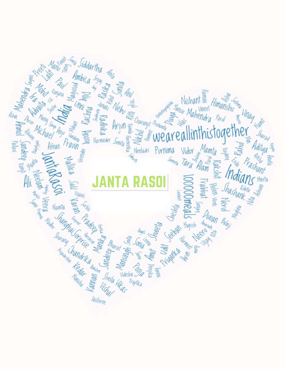 When we think of all the help and support we’ve received, our heart tilts over with gratitude! 
We have distributed more than one lakh meals till last evening and none of that would have been possible without  all of you who chose to be part of us. Thank You!
 #IndiaFightsCorona