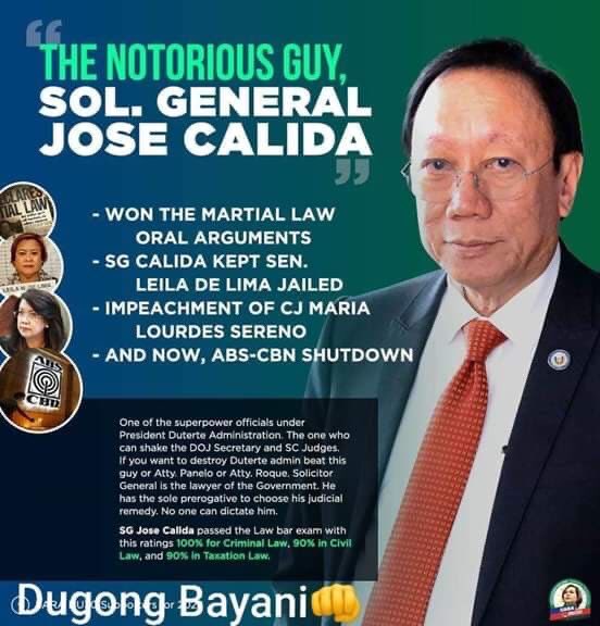 yamgishi's tweet photo. I Salute you. Sol. General JOSE CALIDA your Brilliant and very intelligent. God bless you😍😍😍👊✌️🇵🇭🇵🇭🇵🇭 #WeStandWithPresidentDuterterte  #YesToABSCBNShutdown https://t.co/J55h8AkHNk