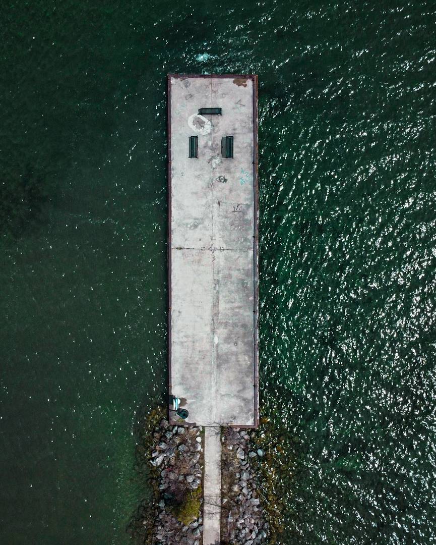 SimulacraSims's tweet photo. This boat dock is closed. It's like a bridge to nowhere.

#birdseye #perspective #drone #dji #mavicmini #aerialphotography #dock #lake #simulacrasimulations https://t.co/QjkhyHthfA