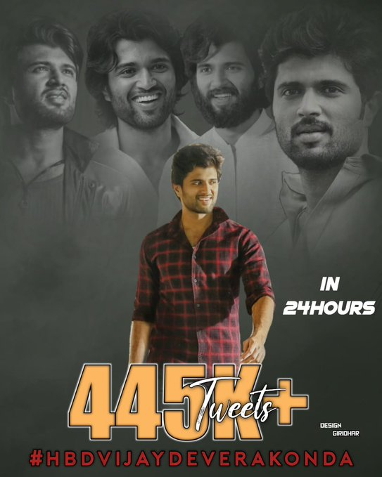 Rowdy_Matters's tweet photo. 445K Tweets 😎👑

#HBDVijayDeverakonda https://t.co/EQsY89y5p1