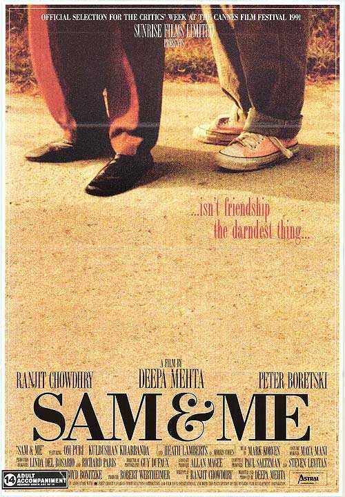  #SamAndMe (1991) by  @IamDeepaMehta. Feat. Ranjit Chowdhry, Om Puri, Peter Boretski, Heath Lamberts, Kulbhushan Kharbanda and  @jaavedjaaferi.Link 