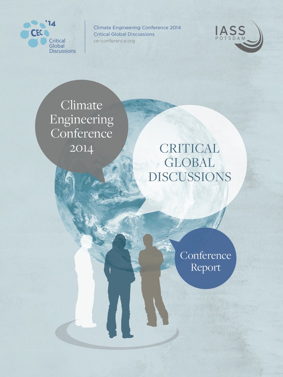70) More recently, the Club of Rome was involved in a climate engineering conference in 2014, in which the topics of climate engineering, human engineering, and nanotechnology were discussed. https://www.iass-potsdam.de/sites/default/files/files/cec2014_report_digital_150417_0.pdf