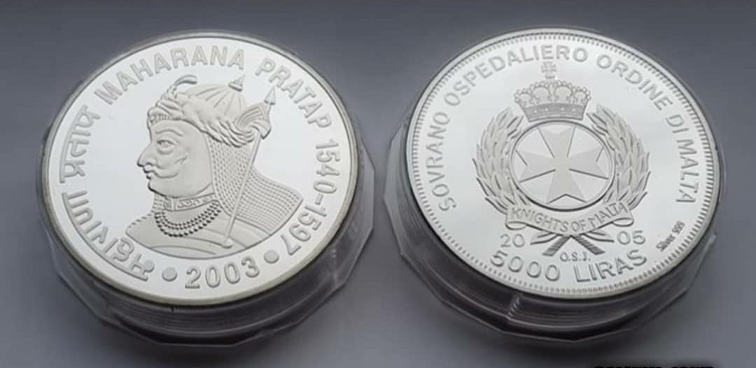 Malta, a small European nation issued a 1 Kg silver coin featuring #MaharanaPratap in 2003.
Making it one of the heaviest coin in the world.
The honour give to a 16th century king by a nation which is 6500 kms away from us shows the impact of Maharana. 
#Maharana_Pratap_Jayanti
