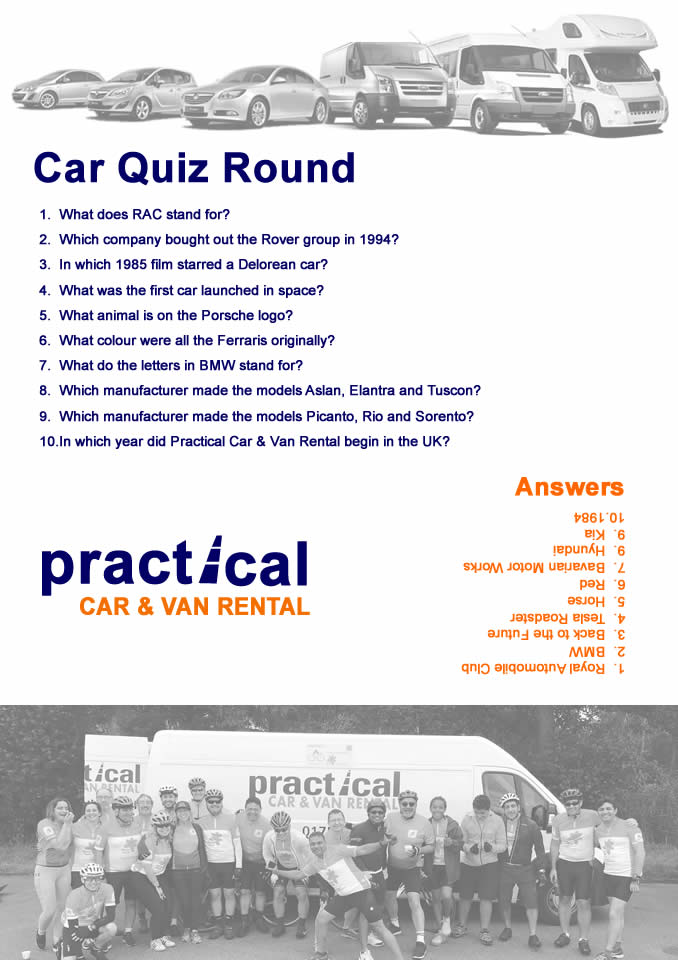 PracticalHQ's tweet photo. Are you planning a Family Zoom Quiz this weekend?
Perhaps we can help with a vehicle round....
#practicalfunfacts
#heretohelp
#makingthemostoflockdown https://t.co/T9hgFEVUx8