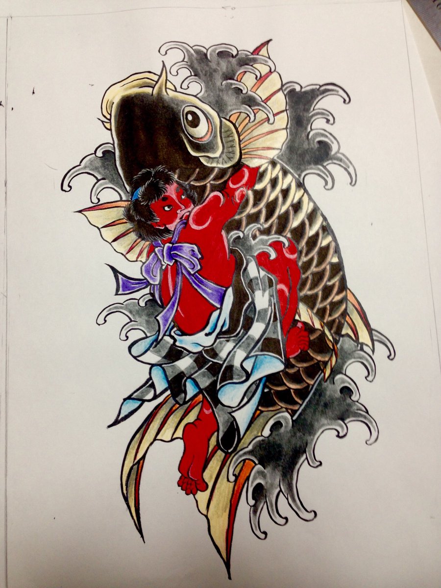 怪童丸 金太郎 怪童丸 坂田金時 鯉 立身出世