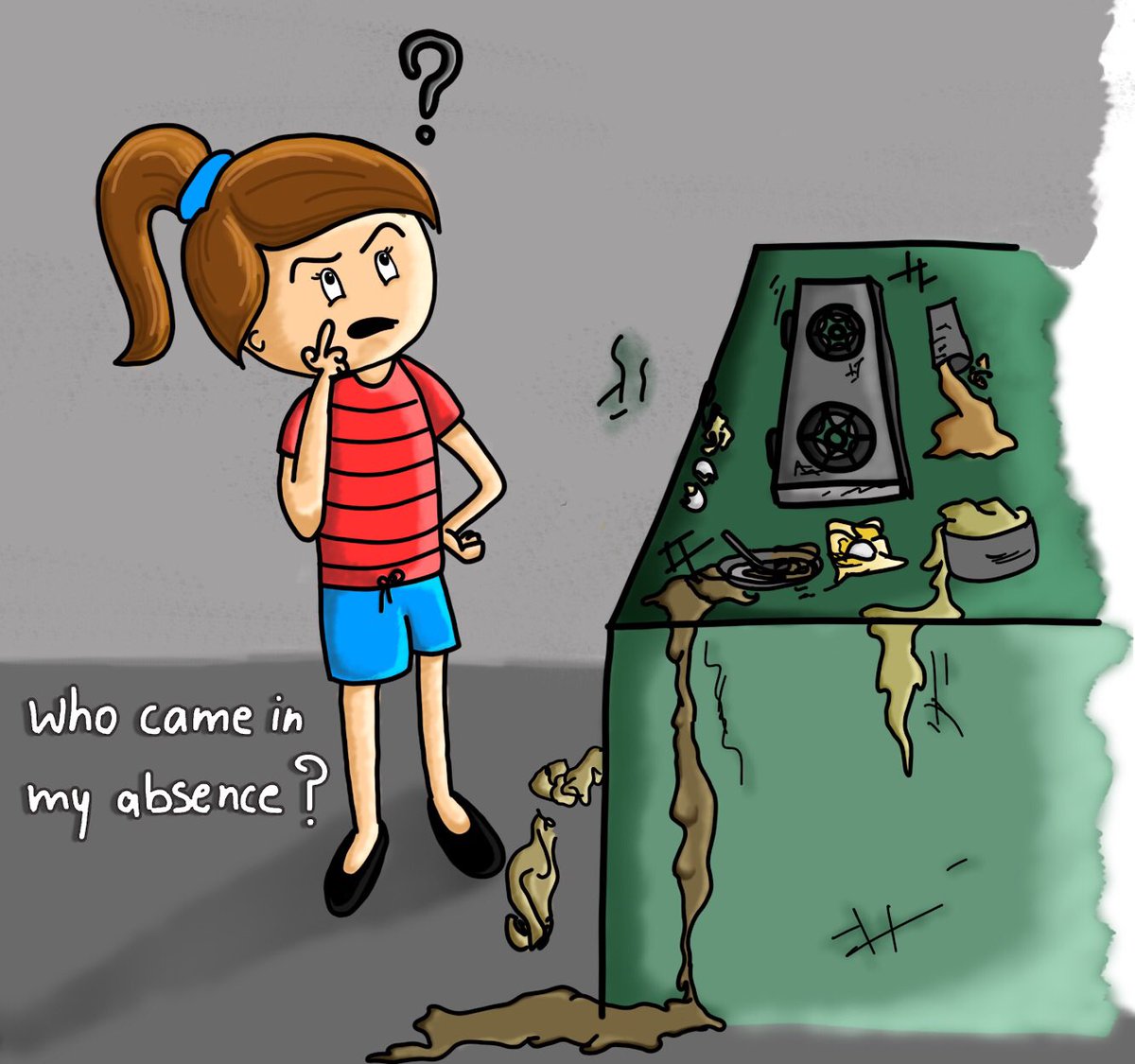 NairKutty2's tweet photo. #art #illustration #characterdesign #kitchenmeme #Photoshop #Adobe #digitalart #drawing #doodle #kitchenmess https://t.co/LgdvWUEqPR