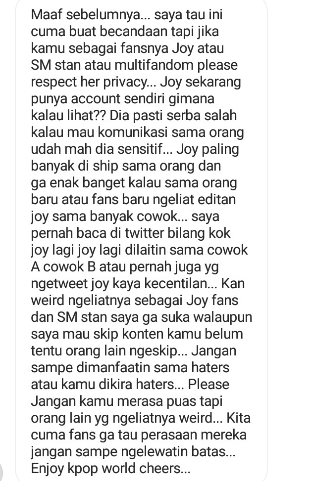 Adistyjoy's tweet photo. Dari dulu sering di kirimin DM dari berbagai shipper. Ada yang kirim pict shippernya dia. Ada yang bilang kalau shipper ini atau itu lebih real. Tapi yng paling bikin bingung tuh yang ini. 😑
#vjoy https://t.co/SAsHbY7Qqc