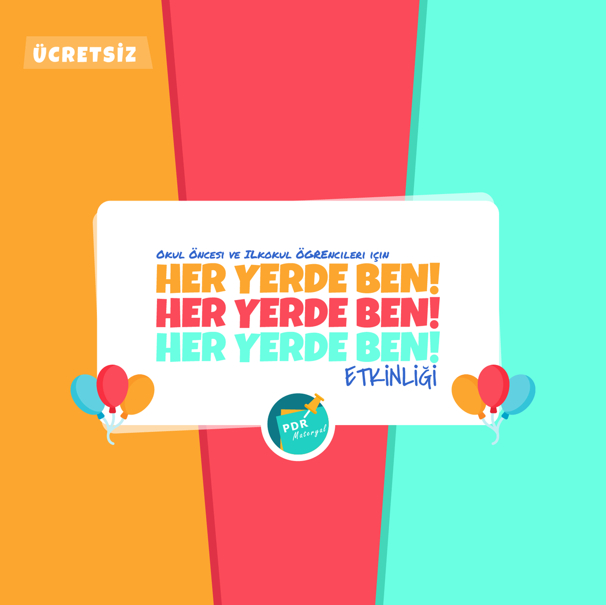 ÜCRETSİZ | Her Yerde Ben Etkinliği Yayında!

Etkinlik, okul öncesi ve ilkokul düzeyindeki öğrencilerin resim çizme yoluyla kendilerini ifade edebilmeleri için hazırlandı. 
#PDRMateryal #GirişimciÖğretmen

Detaylar: girisimciogretmen.com/Product/Produc…