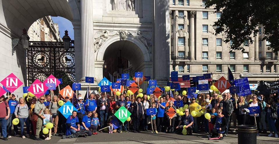 AvrilCoelho's tweet photo. @snb19692 The first #March4EU rally after London Stays #EuropeDay2020 #2020MarchForEU https://t.co/J9s7LgT3fD