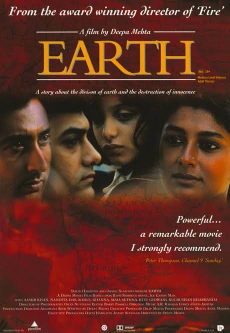  #Earth (1998) by  @IamDeepaMehta.Feat.  @aamir_khan  @R_Khanna  @nanditadas  @maiasethna Kitu Gidwani, Arif Zakaria, Kulbhushan Kharbanda, Pavan Malhotra and  @AzmiShabana as the narrator.Link 