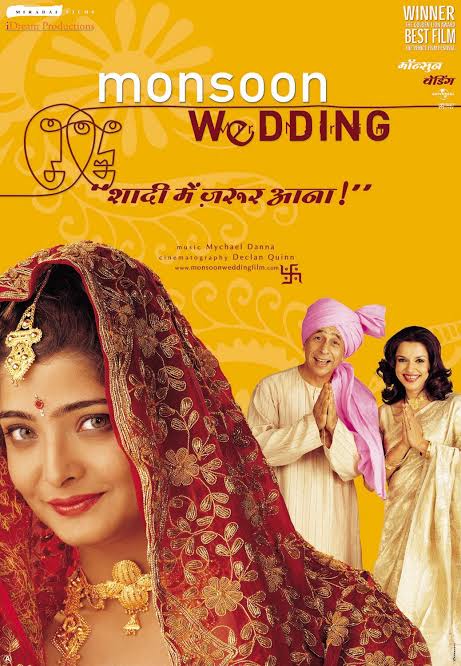  #MonsoonWedding (2001) by  @MiraPagliNair.Ft. Naseeruddin Shah, Lillete Dubey  @ShefaliShah_  @Thevasundhara  @parvindabas  @ActorVijayRaaz  @TillotamaShome  @RandeepHooda  @RamKapoor Neha Dubey  @Soni_Razdan  @mrrajatkapoor and Kulbhushan Kharbanda. Link: 