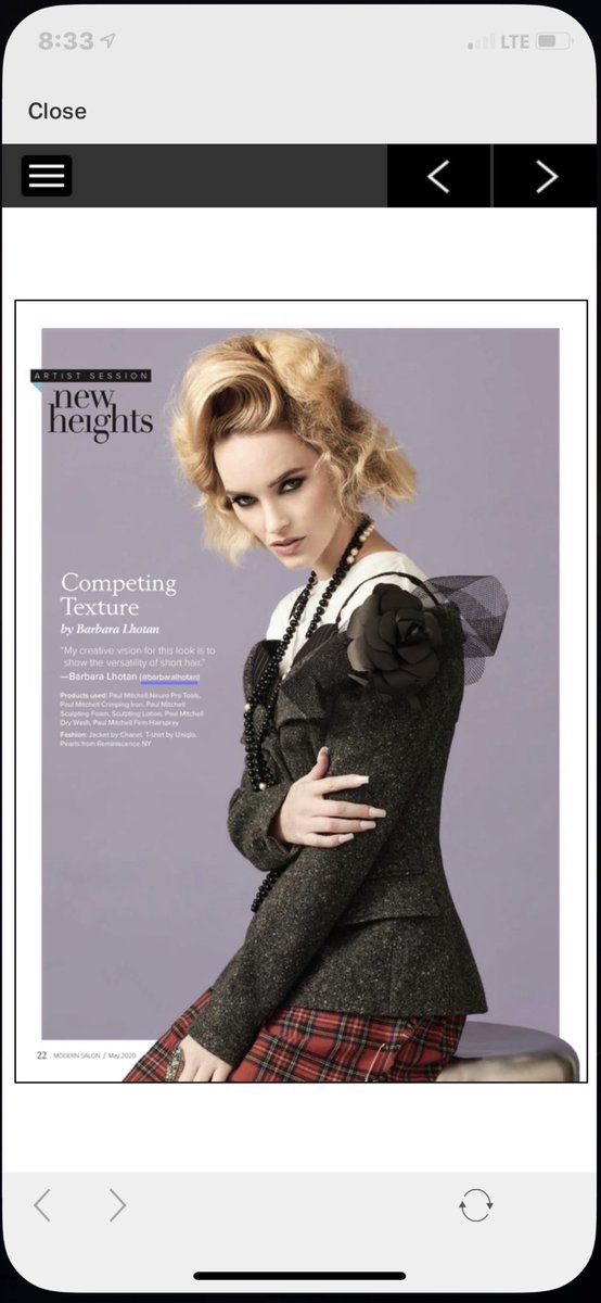 msbarbaral's tweet photo. So very proud to be on the Modern Salon Magazine May edition #barbaralhotan @barbaralhotan #JPMSPROUD https://t.co/67XMO9n2XB