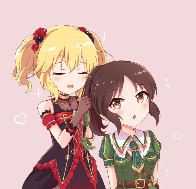ヘアアレンジお互いにしてたらいいな概念 