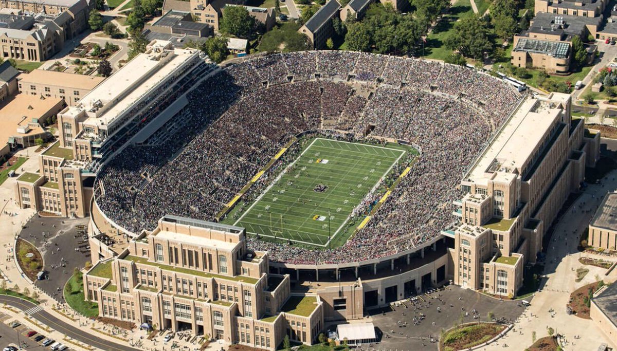 Seating capacity of Notre Dame Stadium: 77,622.Estimated deaths for  #coronavirus in the United States, per Johns Hopkins University: 77,180  https://coronavirus.jhu.edu/data/mortality   #COVID19