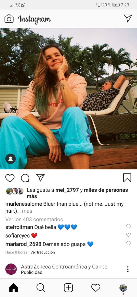 La cosa es que me encanta la familia montaner, la mamá sube una foto donde se pueden ver los comentarios de  la novia, la ex y la futura novia de Ricky jaja