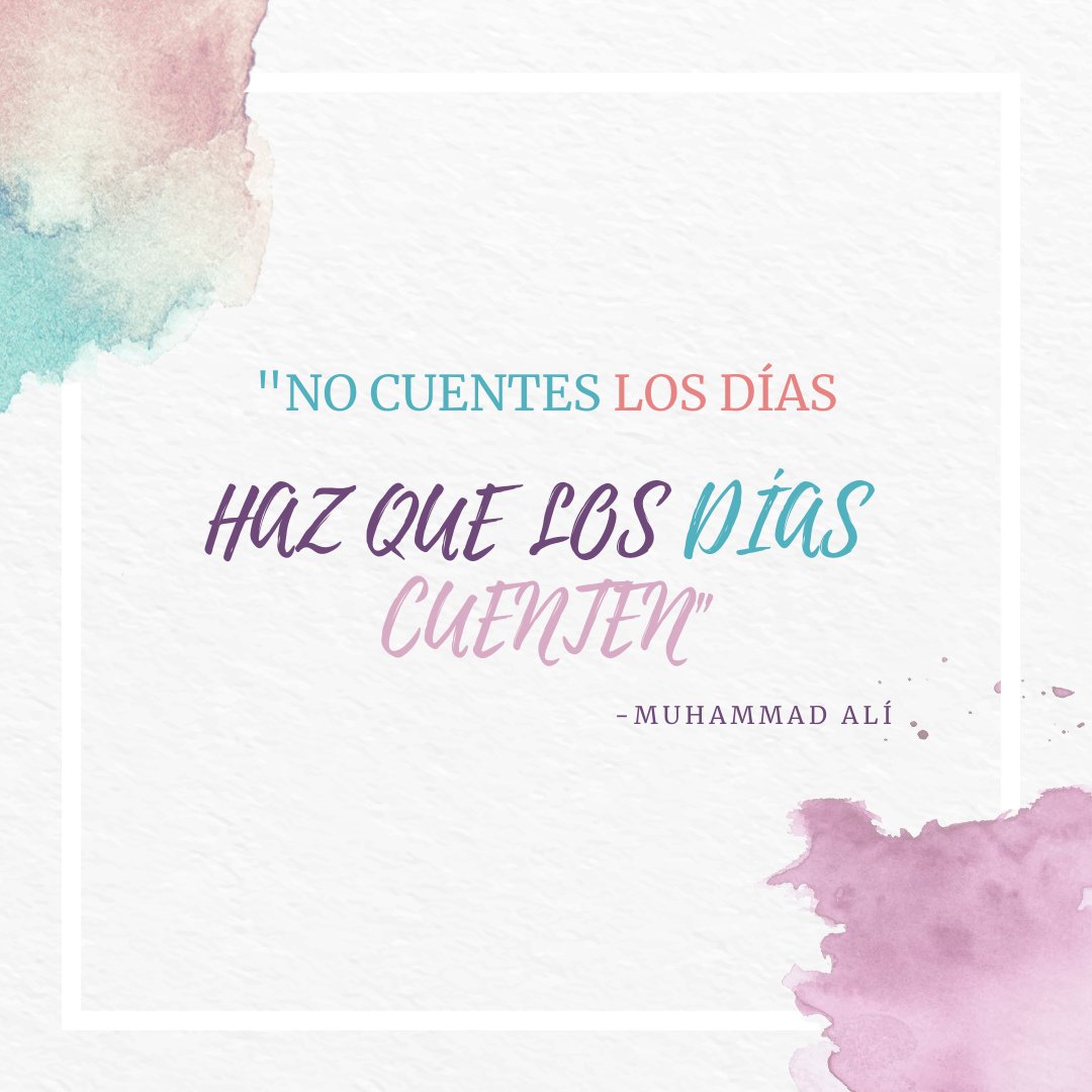 Sonríe y haz que este día cuente 😊 #algobonito #inspiración