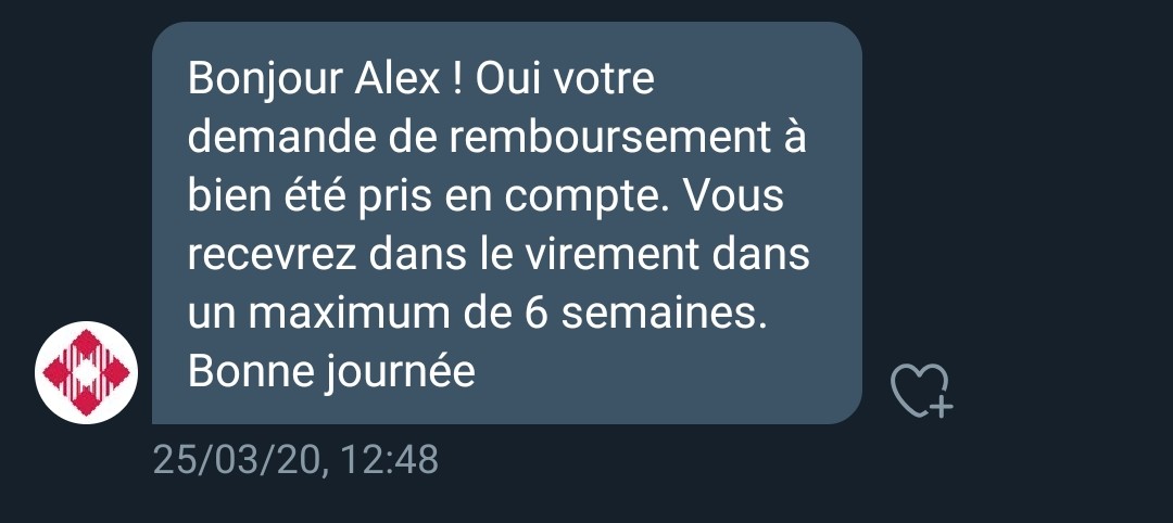 Alexbaz1's tweet photo. @ZalacOfficiel @volotea Bon courage ! I y a 7 semaines ils m'ont indiqué que le remboursement interviendrait sous... 6 semaines maximum... Plus de 1400 € en attente (remboursement dû suite à leur modification unilatérale des horaires de vol AVANT la crise COVID 19) https://t.co/gyhxdwYW15