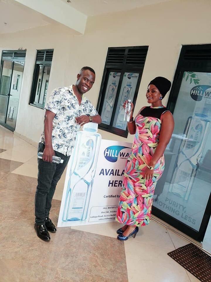 #Chris Evans Kaweesi for hill water the puriest water in Uganda. @sharitah