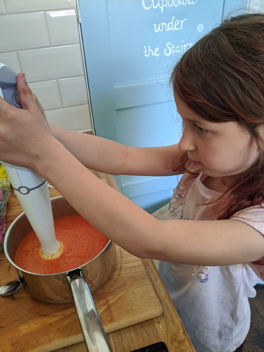 MaryBrandom's tweet photo. @ClivetheCrane @MrsPadbury 
I made my very own soup, it was the best. Love Poppy. https://t.co/0t6sxcbfaT
