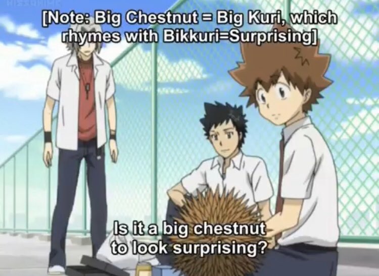 is it just me or was this a spoiler??? exactly on hibari’s episode??? that spiky thing... as in his... you know... (ง ื▿ ื)ว