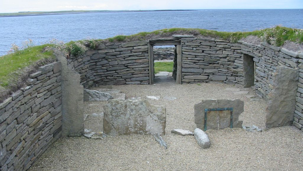 The Knap of Howar on the island of Papa Westray in Orkney, Scotland is a Neolithic farmstead which may be oldest preserved stone house in northern Europe.[1] 3,700 BC (500 yrs older >Newgrange, Ireland). Civilization in British Isles came from North.. https://en.wikipedia.org/wiki/Knap_of_Howar