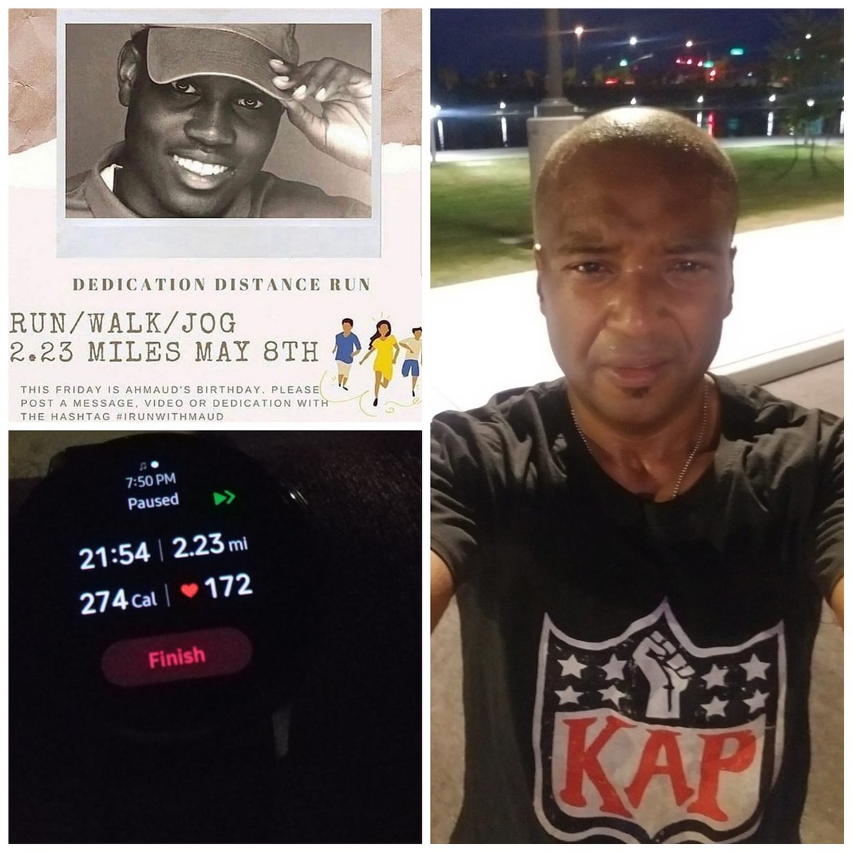 vchapple's tweet photo. #irunwithmaud #justiceforahmaud #brunswickgeorgia #myhometown #happybirthdayMaud #AhmaudArbery #imwithkap #whykapkneels #BlackLivesMatters https://t.co/2dkSpq0ohZ