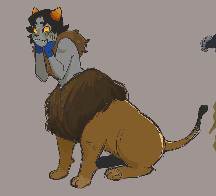 kokoriqui's tweet photo. Idk horse or lion anatomy just thought it’d be a fun idea! Wild moirails! https://t.co/Pt4La4EJU1
