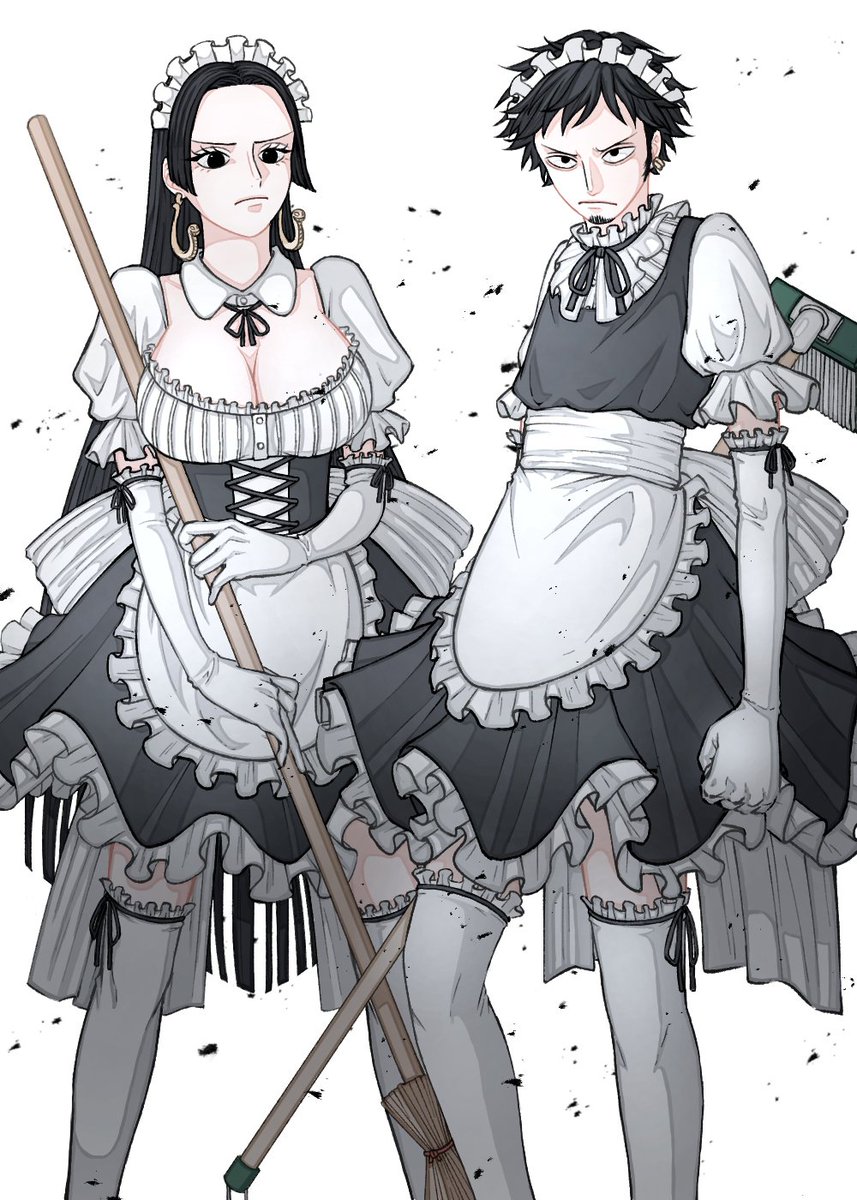こんぺい 191cm組メイド 掃除道具を武器とし戦場へ
