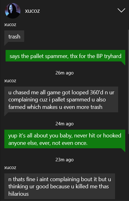 Gaystradamus's tweet photo. btw he was rank 2 and i was rank 15 #DeadbyDaylight https://t.co/tdI21M4Wv5
