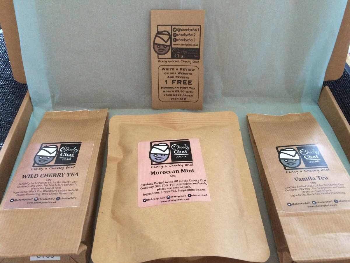 CheekyChai1's tweet photo. We Love Tea! Order your online Teas! ☕️❤️https://t.co/hR4DcMLgk9 #Manchester #stockport #teahead #teadrunk #looseleaftea
#teaenthusiast #teafreak  #teatuesday #teablog #teablogger #tealog #teapeople #teaaddict
#tealifestyle #organictea #tealovers #teahour https://t.co/sd98aSHWBW