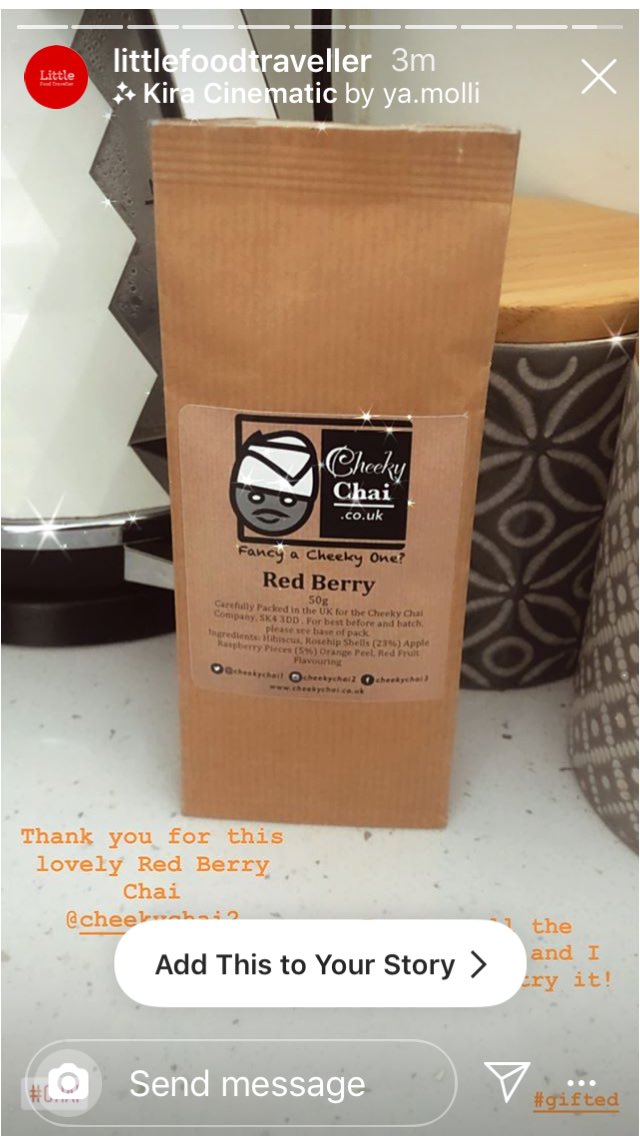 CheekyChai1's tweet photo. We Love Tea! Order your online Teas! ☕️❤️https://t.co/hR4DcMLgk9 #Manchester #stockport #teahead #teadrunk #looseleaftea
#teaenthusiast #teafreak  #teatuesday #teablog #teablogger #tealog #teapeople #teaaddict
#tealifestyle #organictea #tealovers #teahour https://t.co/sd98aSHWBW
